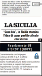 Mobile Screenshot of lasicilia.it